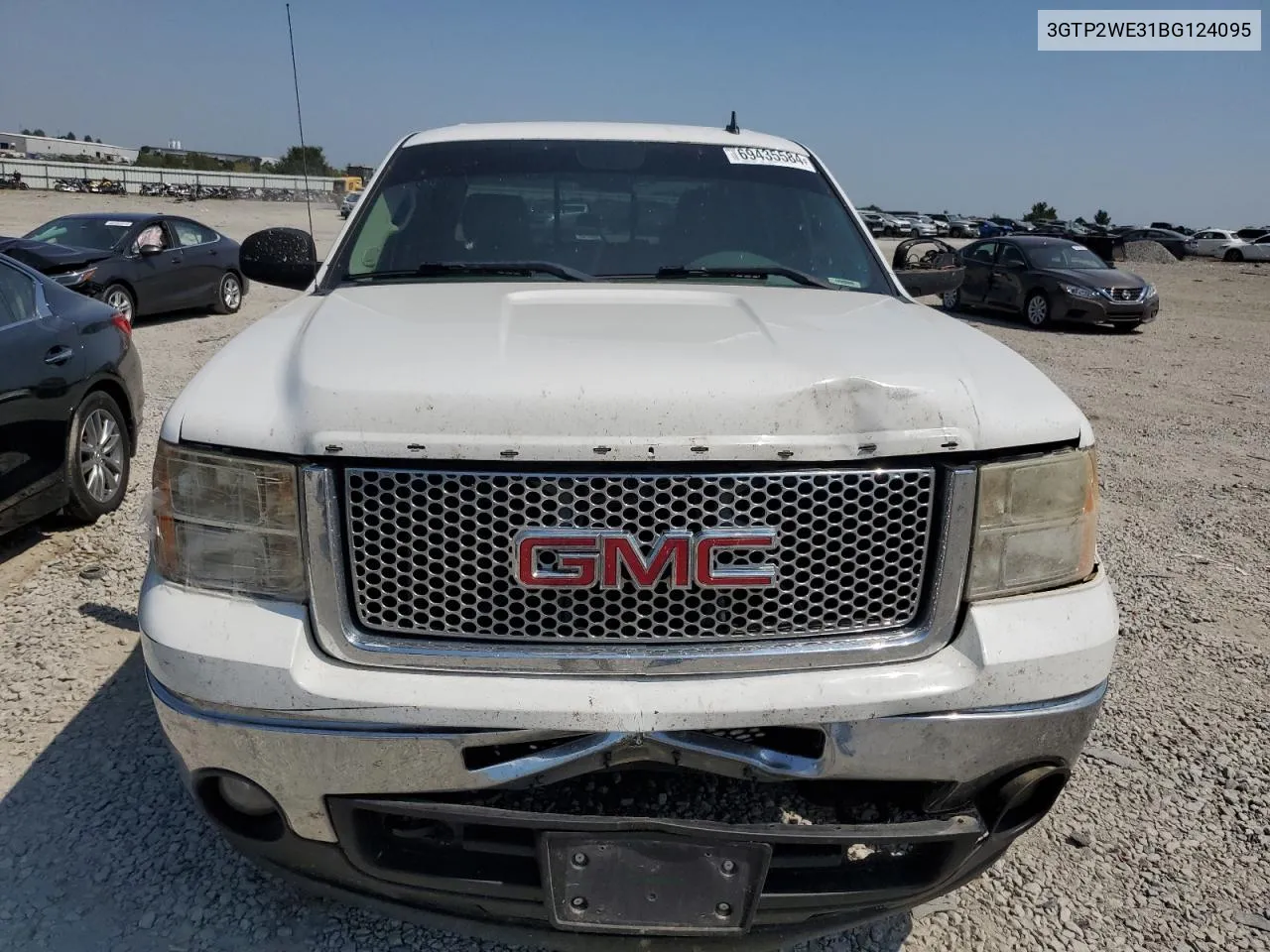 2011 GMC Sierra K1500 Slt VIN: 3GTP2WE31BG124095 Lot: 69435584