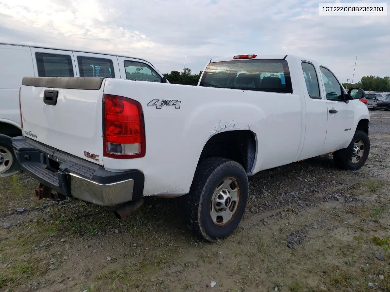 1GT22ZCG8BZ362303 2011 GMC Sierra K2500 Heavy Duty