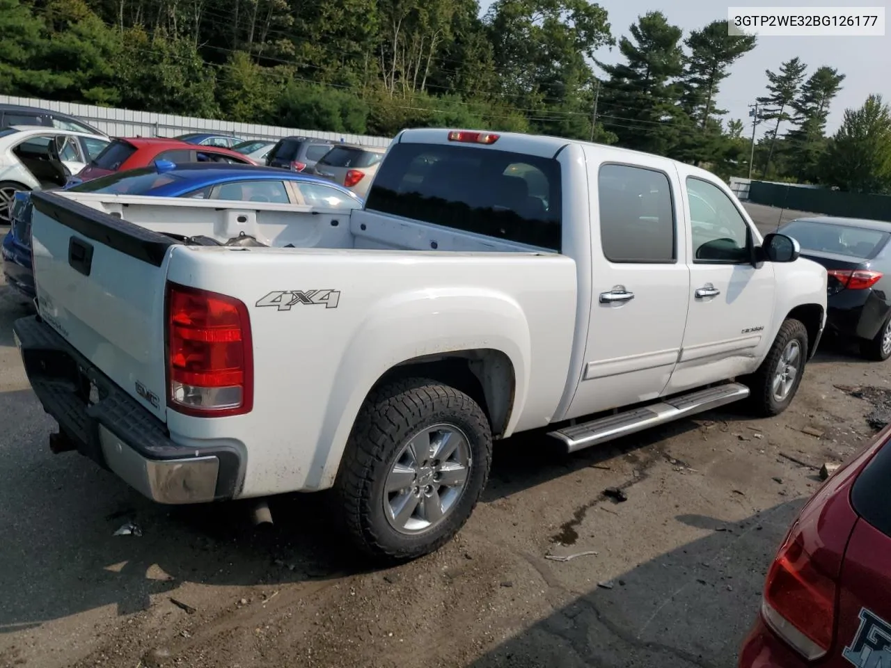 2011 GMC Sierra K1500 Slt VIN: 3GTP2WE32BG126177 Lot: 70308464