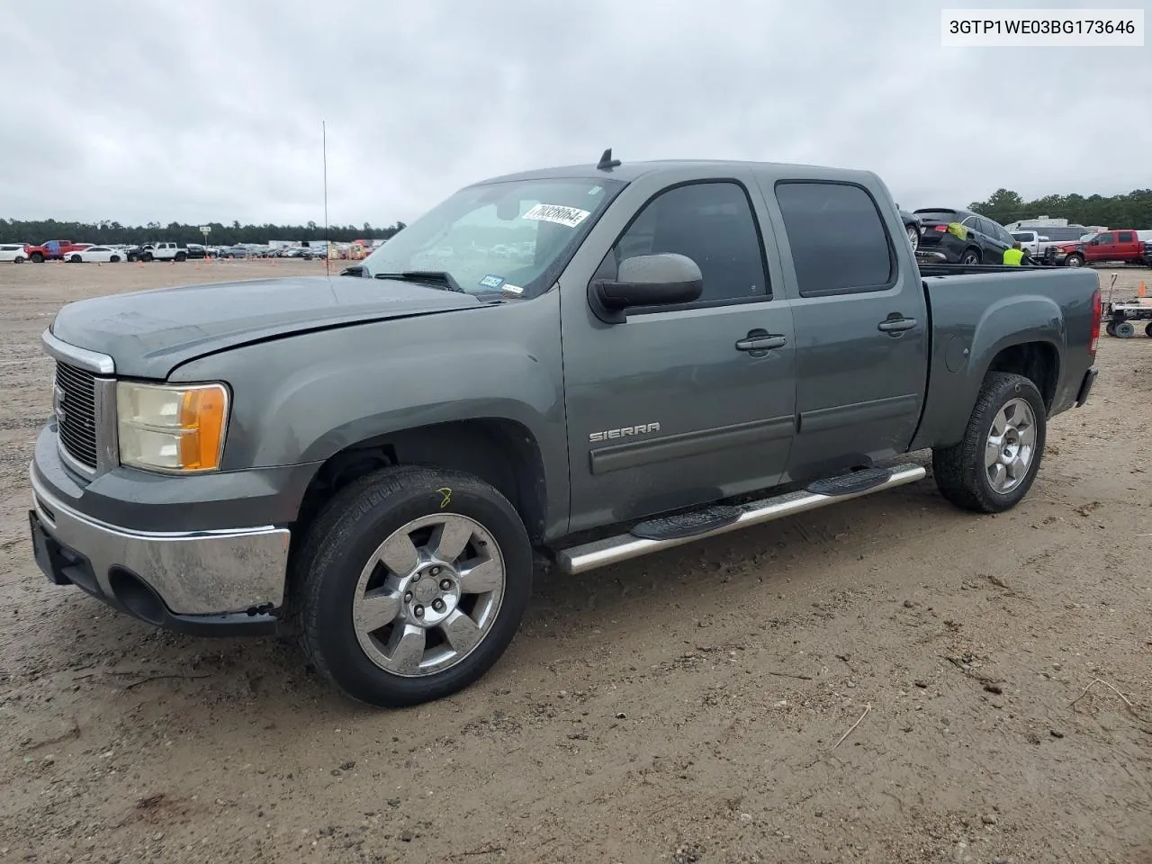 2011 GMC Sierra C1500 Slt VIN: 3GTP1WE03BG173646 Lot: 70328064