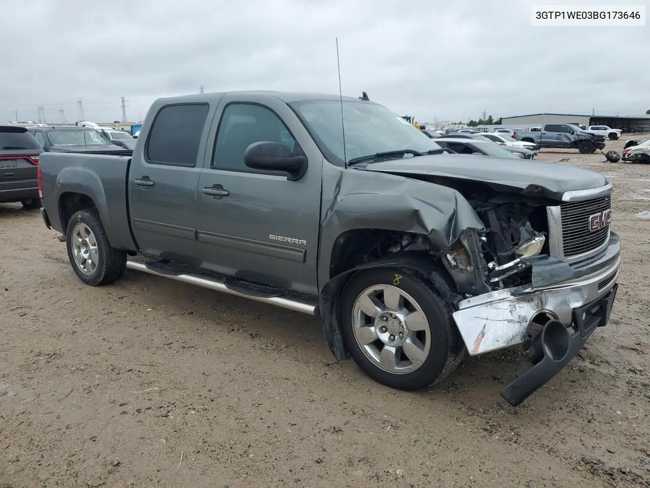 2011 GMC Sierra C1500 Slt VIN: 3GTP1WE03BG173646 Lot: 70328064