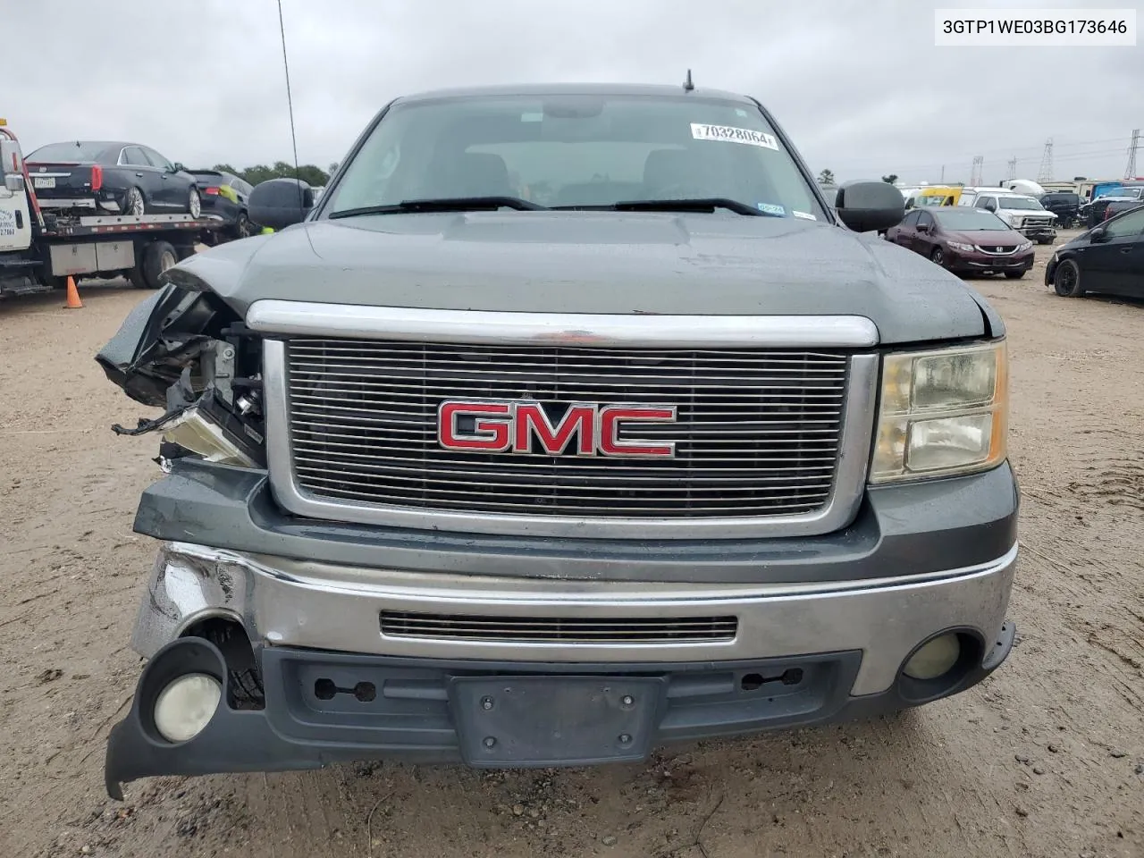 2011 GMC Sierra C1500 Slt VIN: 3GTP1WE03BG173646 Lot: 70328064