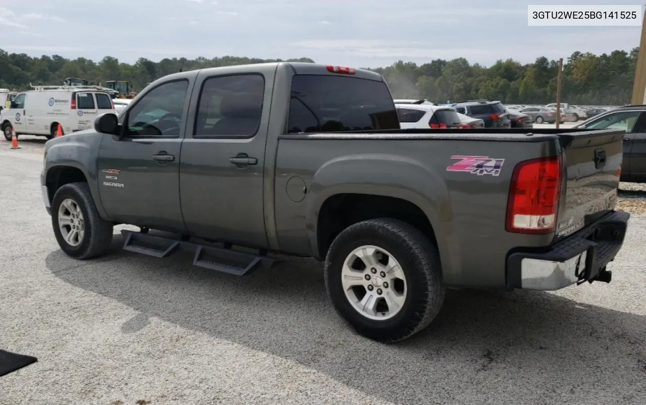 2011 GMC Sierra K1500 Slt VIN: 3GTU2WE25BG141525 Lot: 70569324