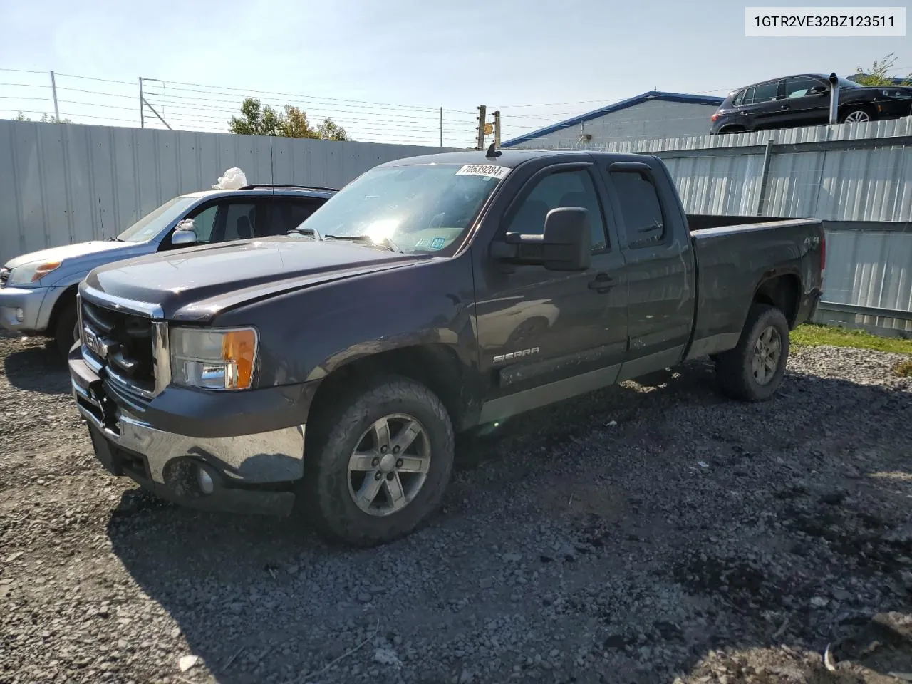 2011 GMC Sierra K1500 Sle VIN: 1GTR2VE32BZ123511 Lot: 70639284