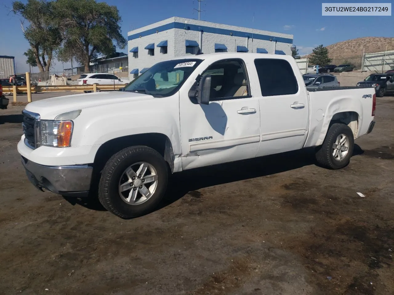 2011 GMC Sierra K1500 Slt VIN: 3GTU2WE24BG217249 Lot: 70878344