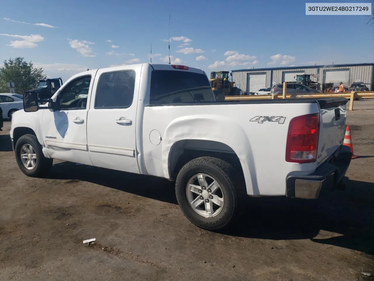 2011 GMC Sierra K1500 Slt VIN: 3GTU2WE24BG217249 Lot: 70878344