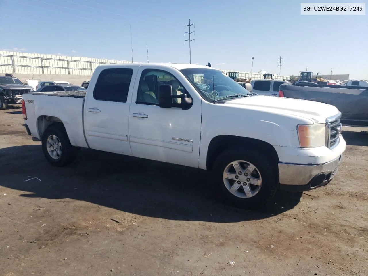 2011 GMC Sierra K1500 Slt VIN: 3GTU2WE24BG217249 Lot: 70878344