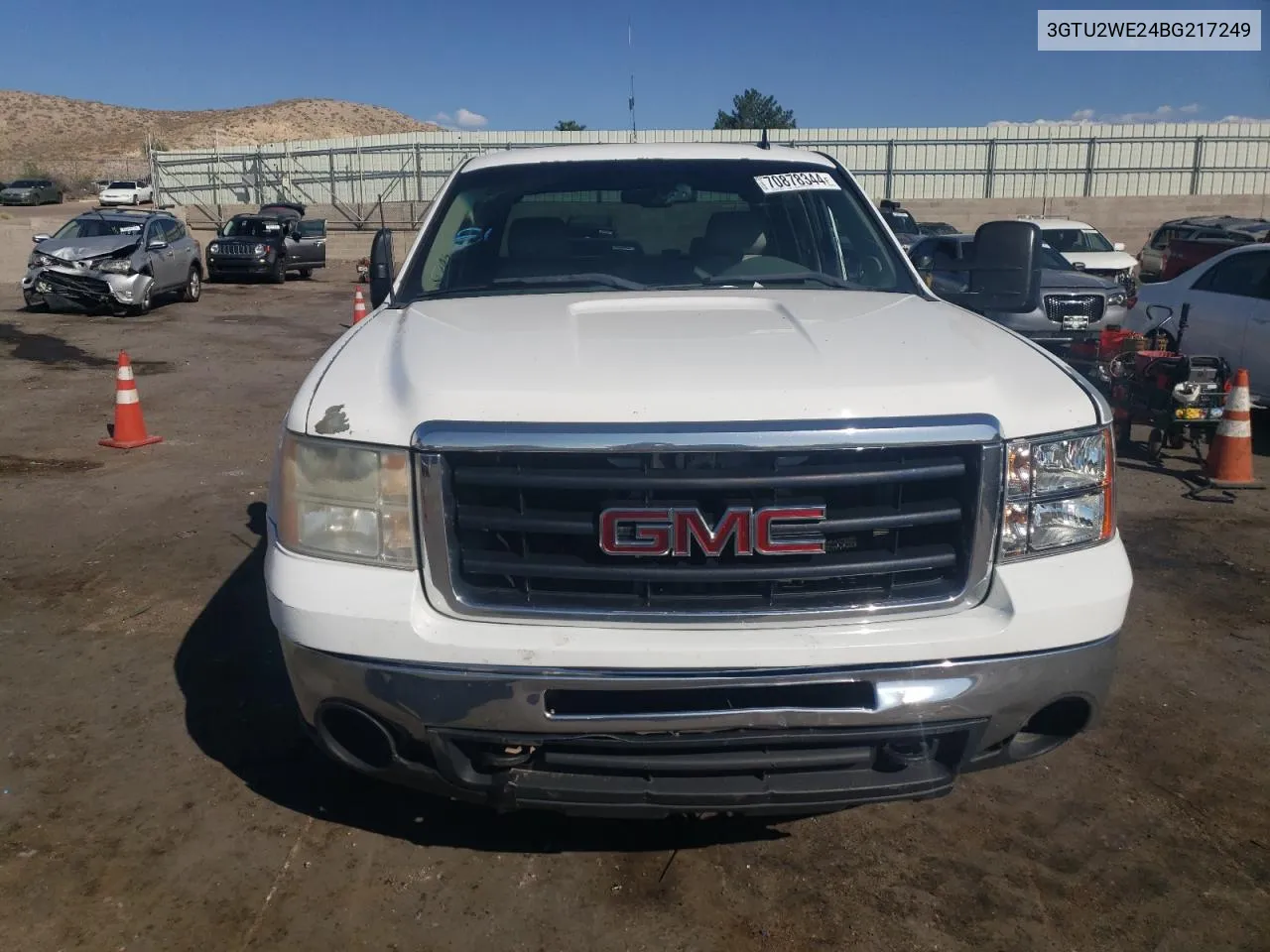 2011 GMC Sierra K1500 Slt VIN: 3GTU2WE24BG217249 Lot: 70878344