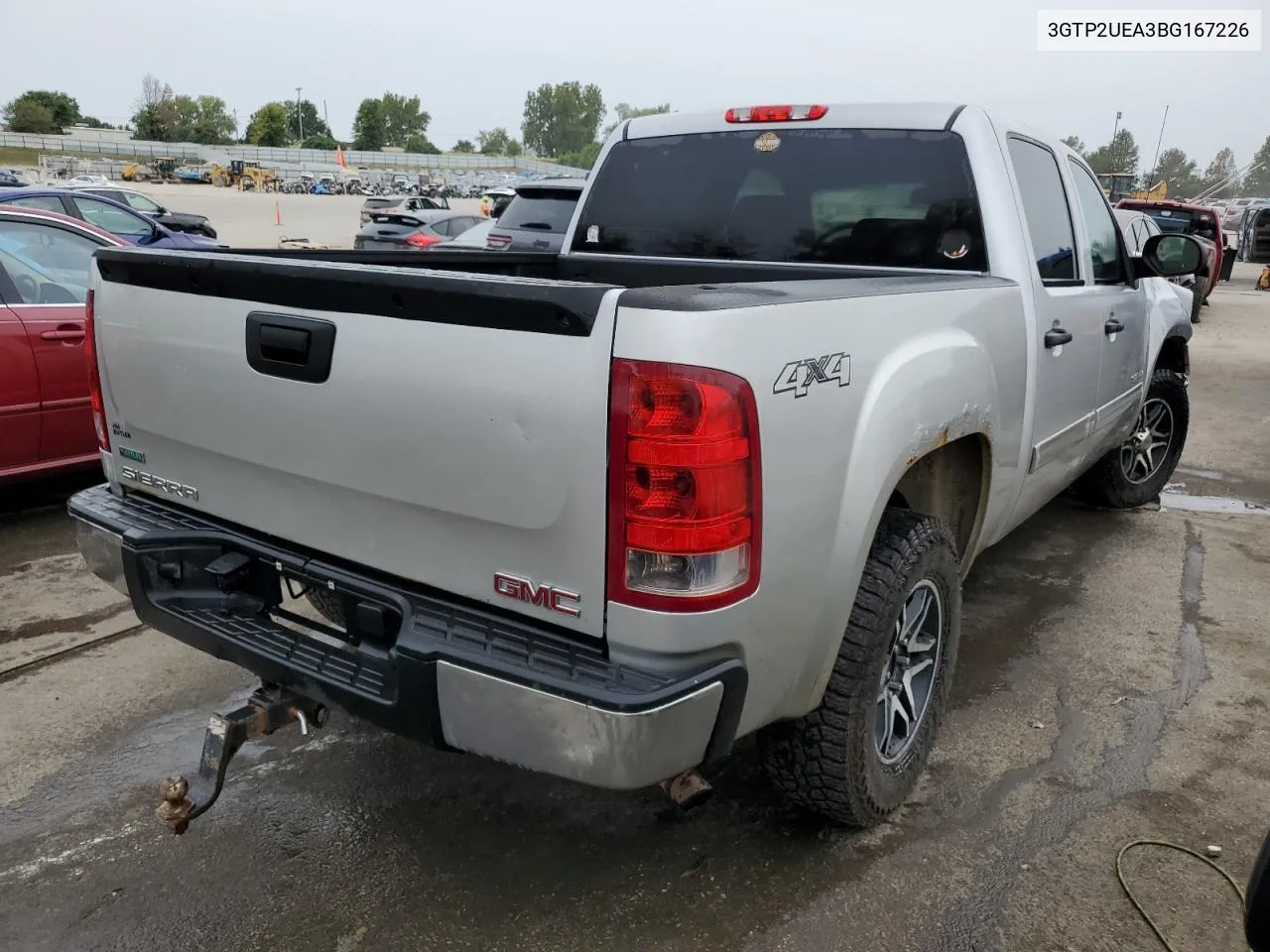 2011 GMC Sierra K1500 Sl VIN: 3GTP2UEA3BG167226 Lot: 71105784