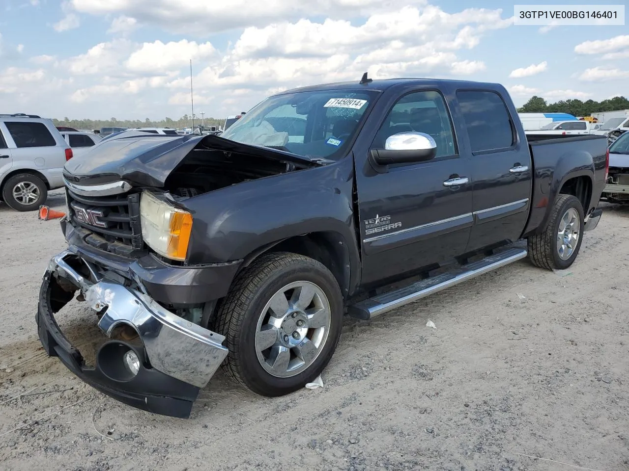 2011 GMC Sierra C1500 Sle VIN: 3GTP1VE00BG146401 Lot: 71450914