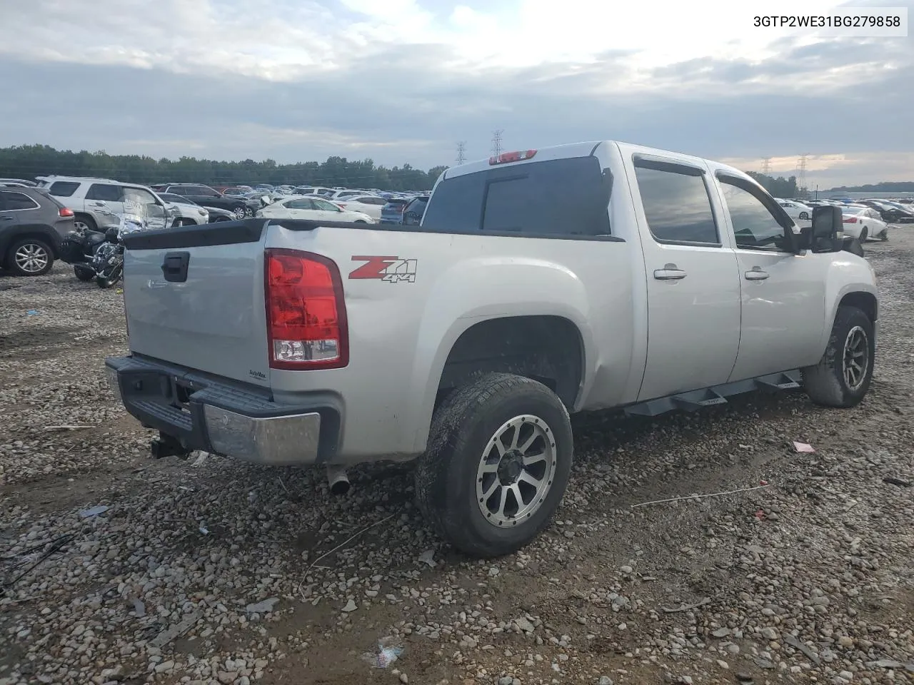 2011 GMC Sierra K1500 Slt VIN: 3GTP2WE31BG279858 Lot: 71538524