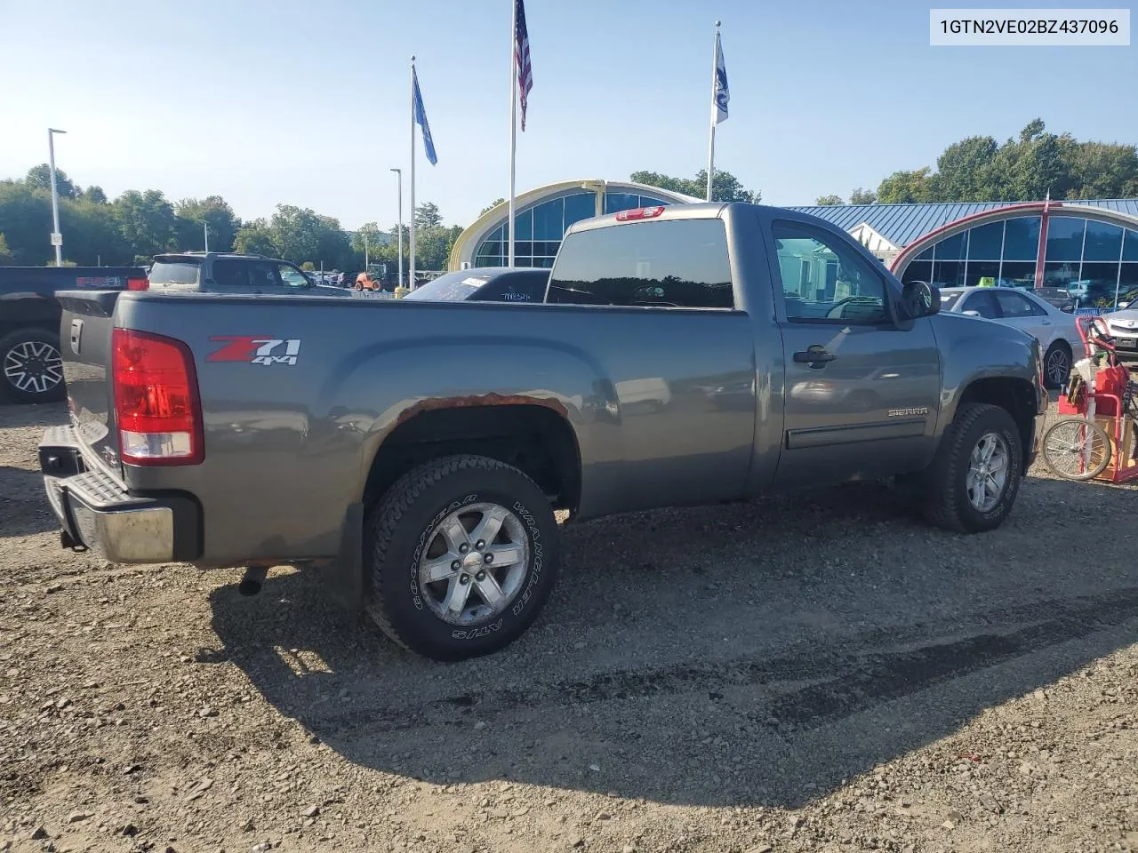 2011 GMC Sierra K1500 Sle VIN: 1GTN2VE02BZ437096 Lot: 71615014