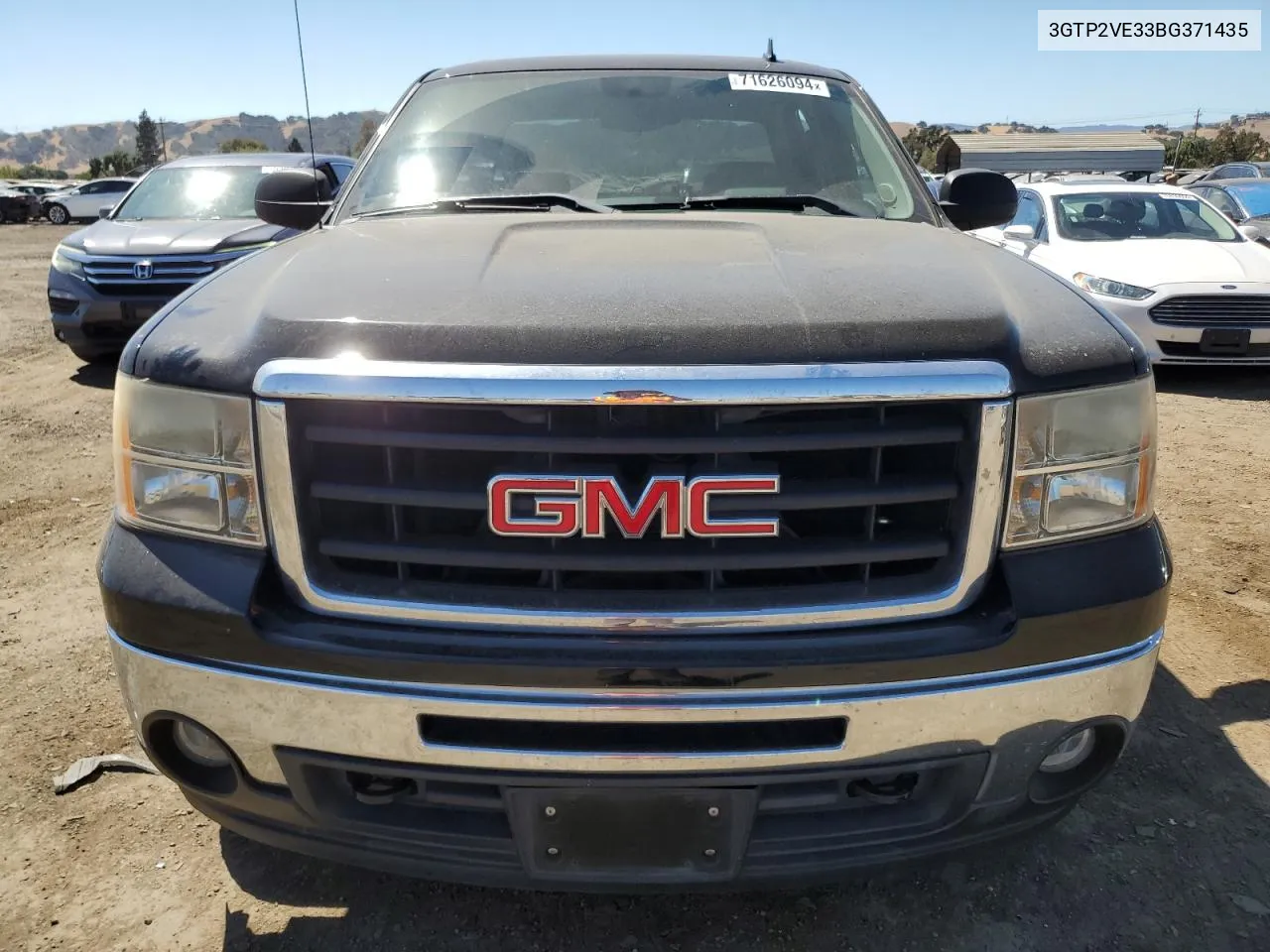 2011 GMC Sierra K1500 Sle VIN: 3GTP2VE33BG371435 Lot: 71626094