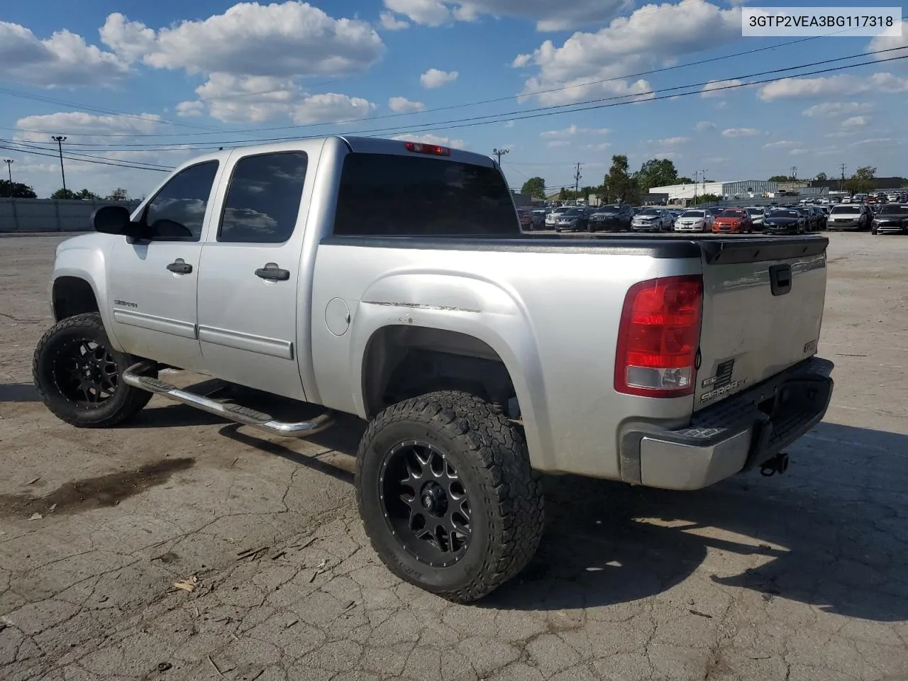 2011 GMC Sierra K1500 Sle VIN: 3GTP2VEA3BG117318 Lot: 72139574