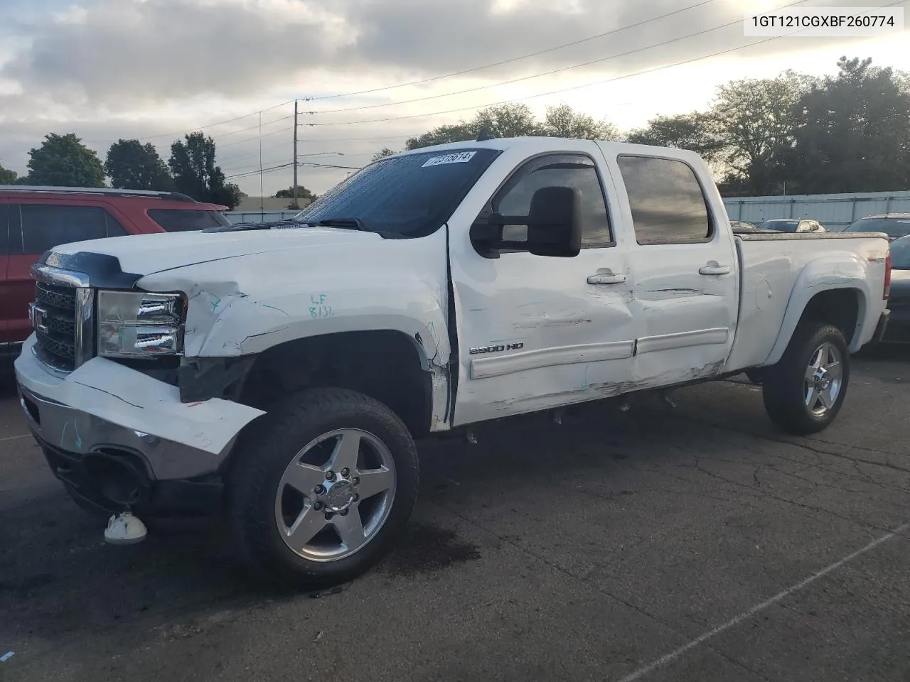 2011 GMC Sierra K2500 Slt VIN: 1GT121CGXBF260774 Lot: 72315614