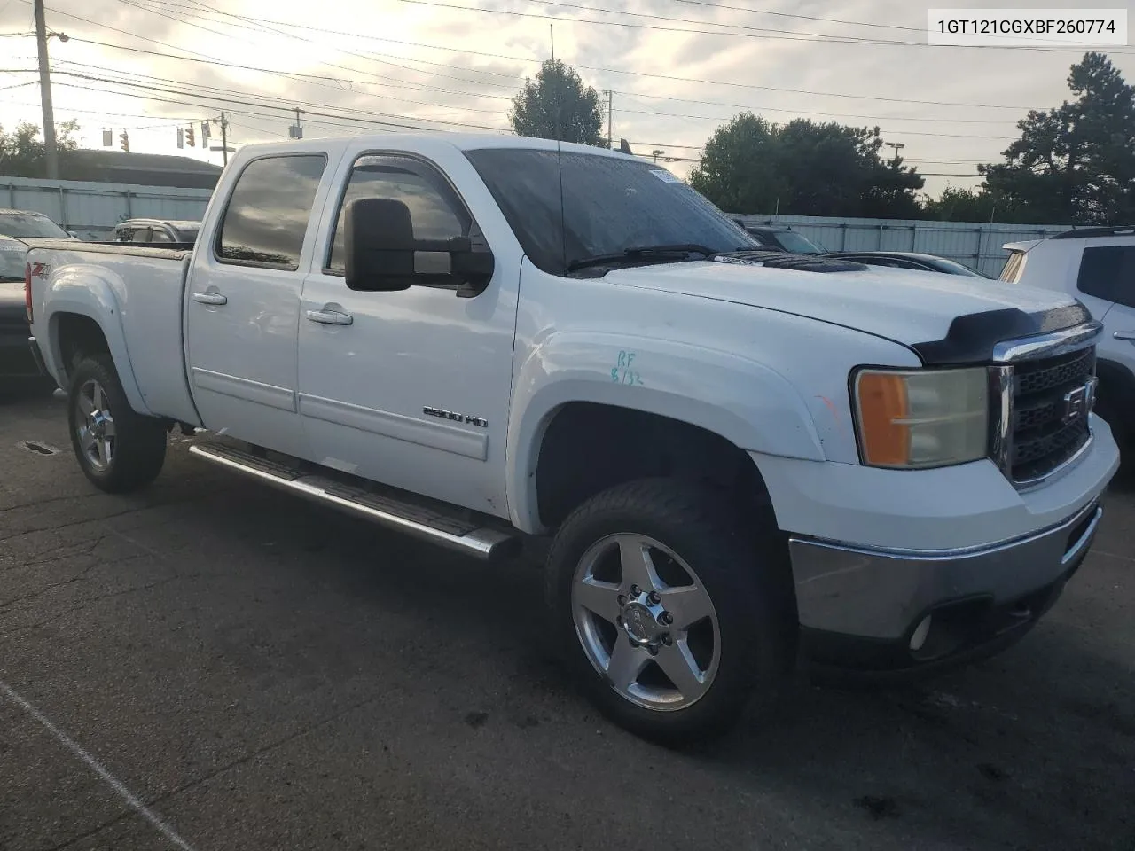 2011 GMC Sierra K2500 Slt VIN: 1GT121CGXBF260774 Lot: 72315614