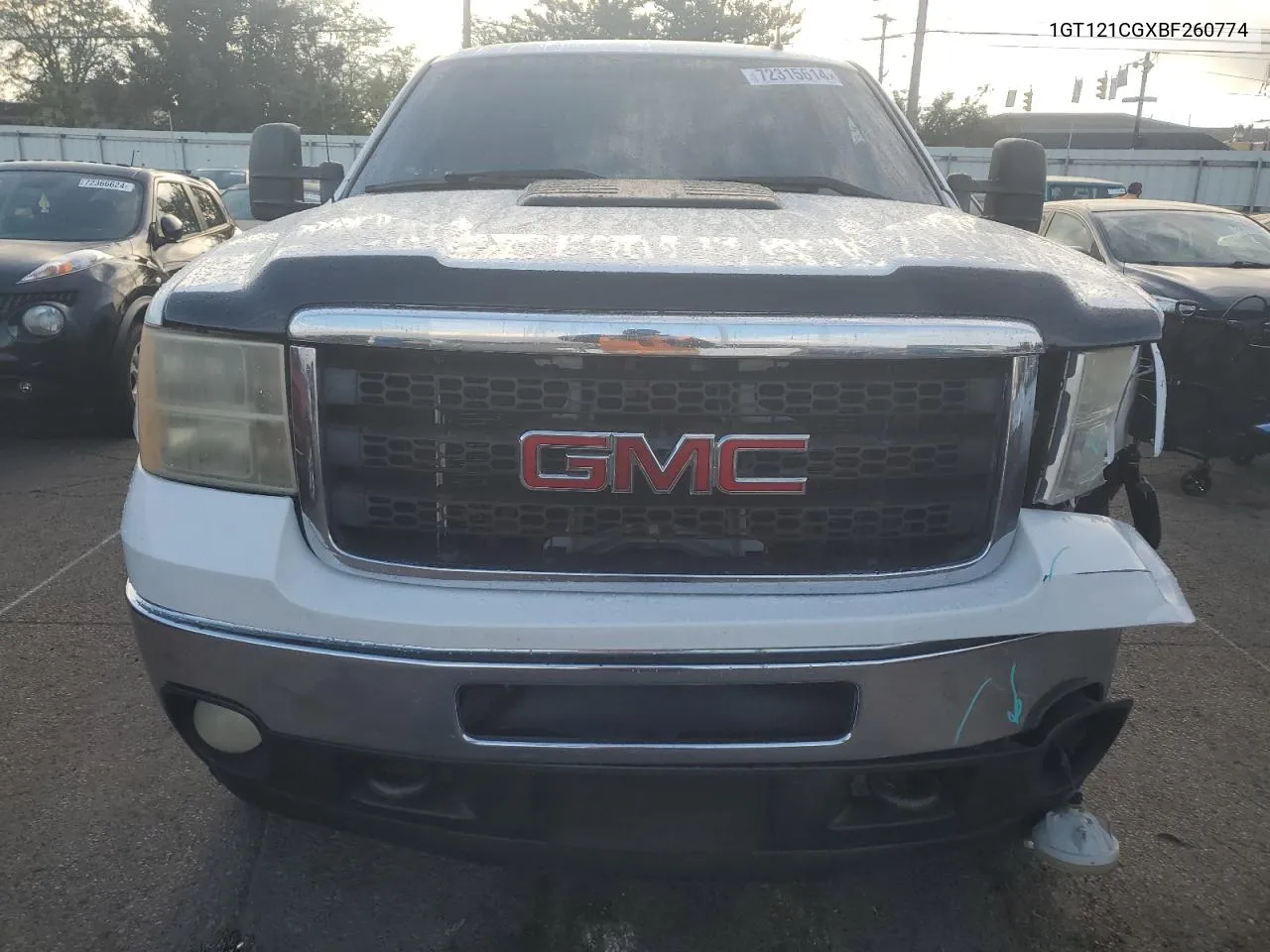 2011 GMC Sierra K2500 Slt VIN: 1GT121CGXBF260774 Lot: 72315614