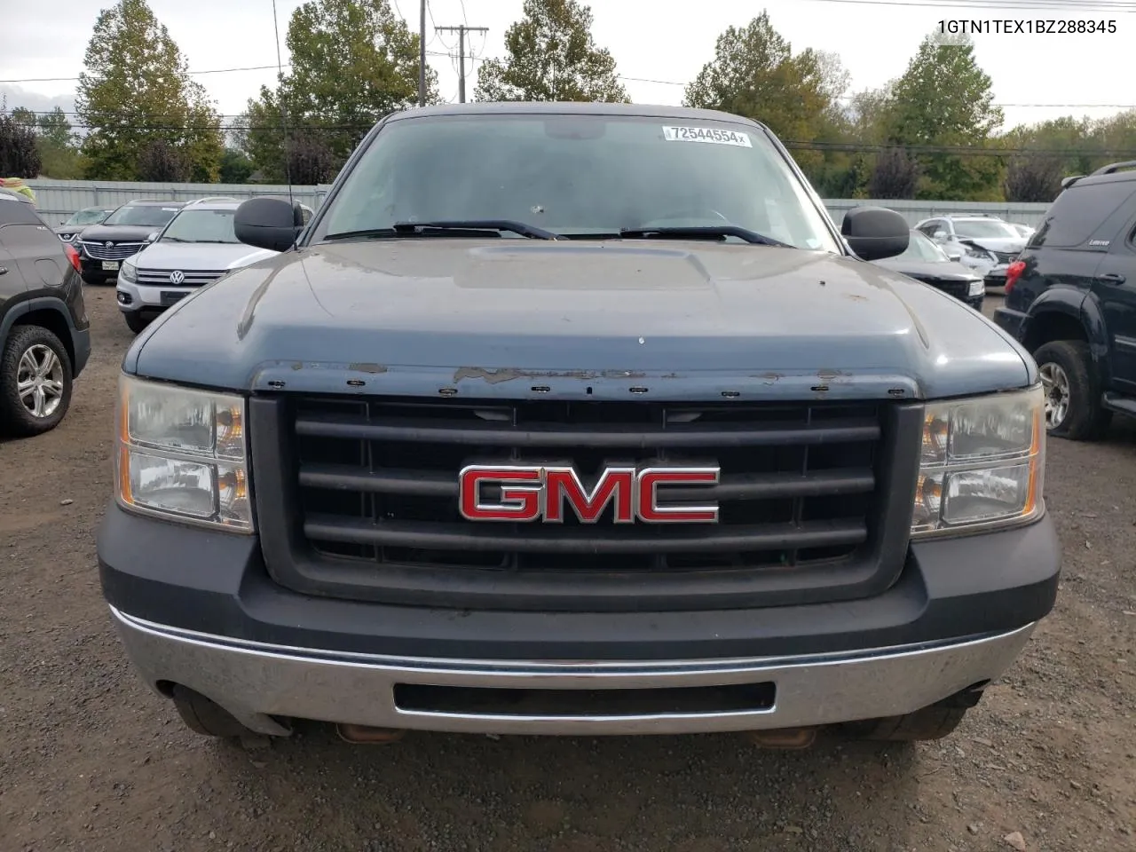 2011 GMC Sierra C1500 VIN: 1GTN1TEX1BZ288345 Lot: 72544554