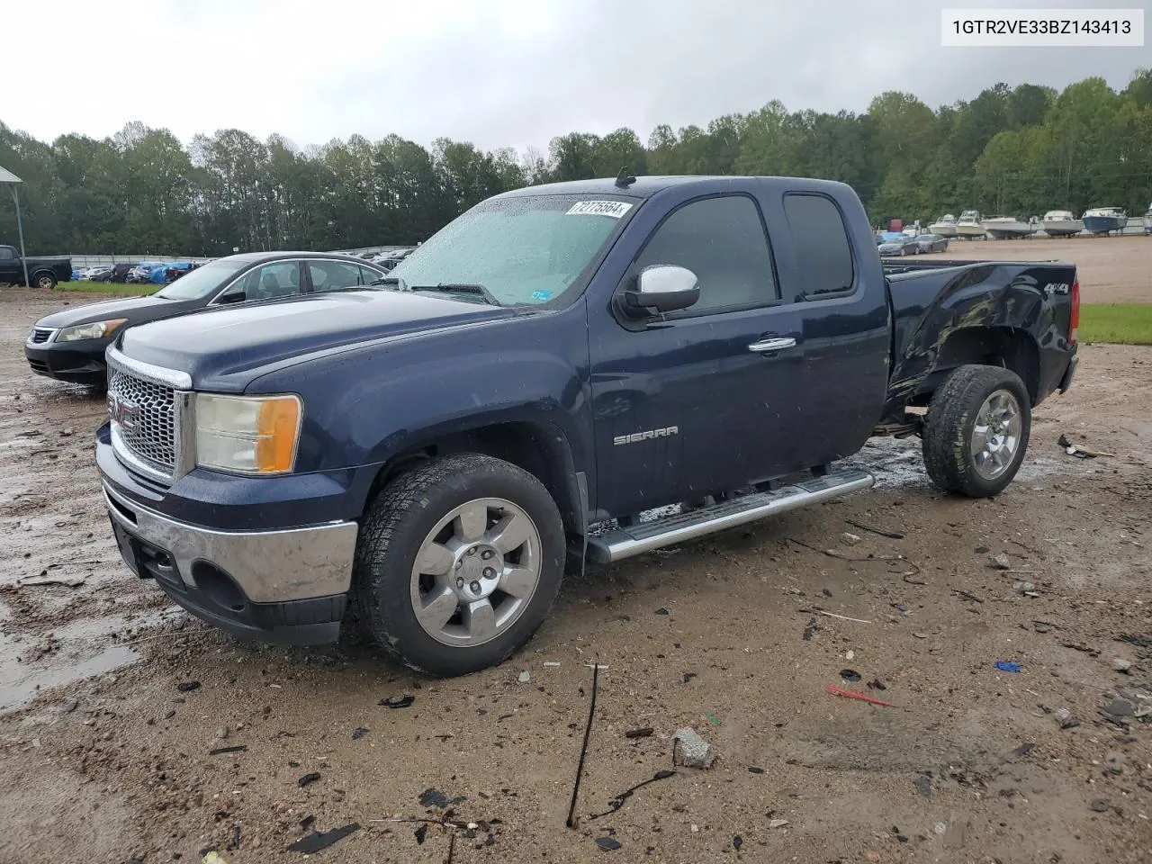 2011 GMC Sierra K1500 Sle VIN: 1GTR2VE33BZ143413 Lot: 72775564