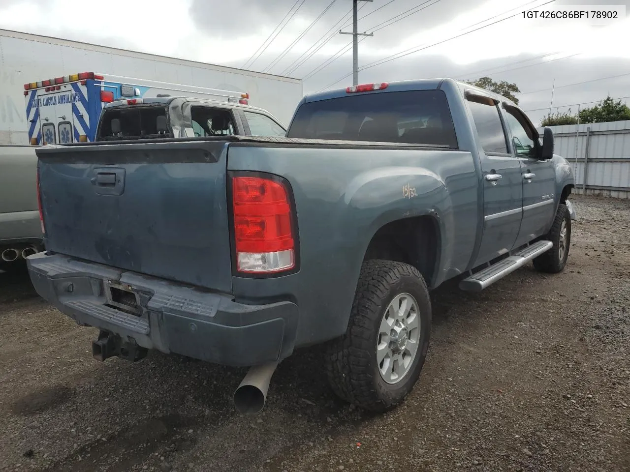 1GT426C86BF178902 2011 GMC Sierra K3500 Denali