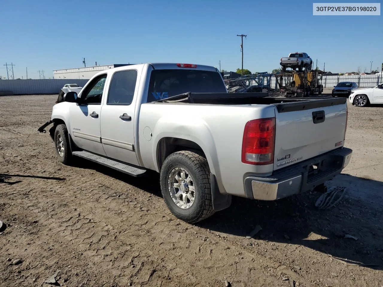 2011 GMC Sierra K1500 Sle VIN: 3GTP2VE37BG198020 Lot: 73122034