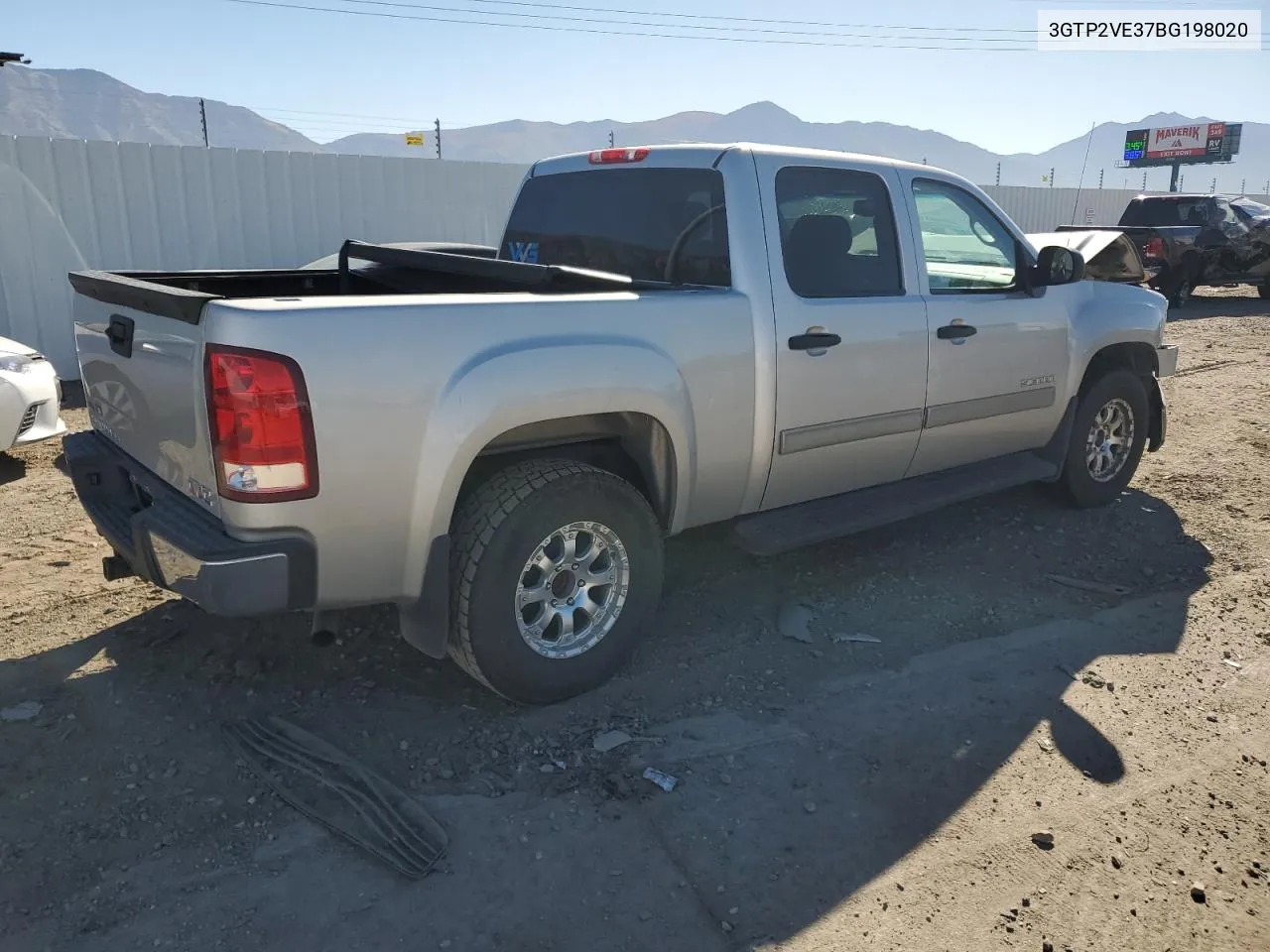 2011 GMC Sierra K1500 Sle VIN: 3GTP2VE37BG198020 Lot: 73122034