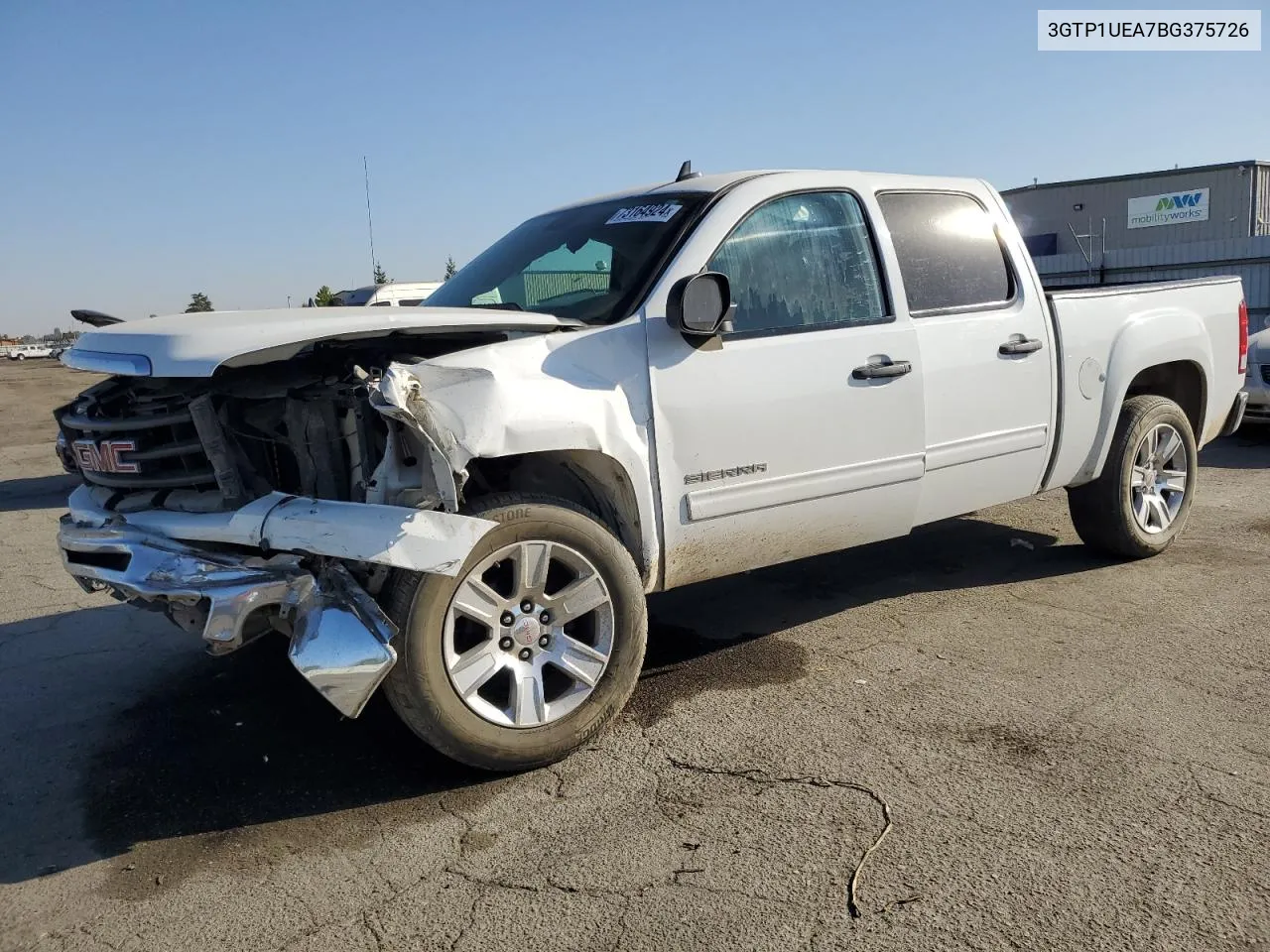 3GTP1UEA7BG375726 2011 GMC Sierra C1500 Sl