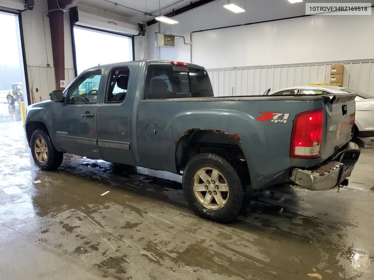 1GTR2VE34BZ169518 2011 GMC Sierra K1500 Sle