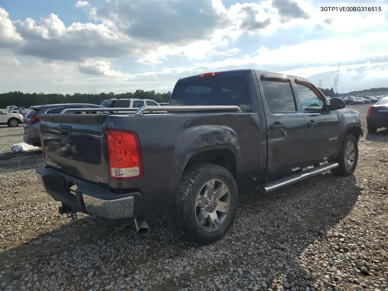 2011 GMC Sierra C1500 Sle VIN: 3GTP1VE00BG316515 Lot: 73433904