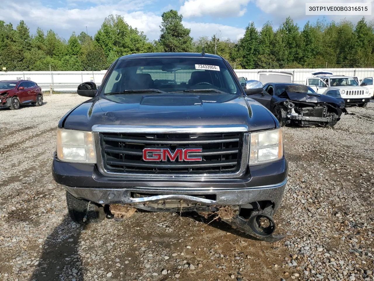 2011 GMC Sierra C1500 Sle VIN: 3GTP1VE00BG316515 Lot: 73433904