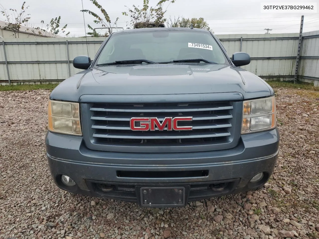 2011 GMC Sierra K1500 Sle VIN: 3GTP2VE37BG299462 Lot: 73491534