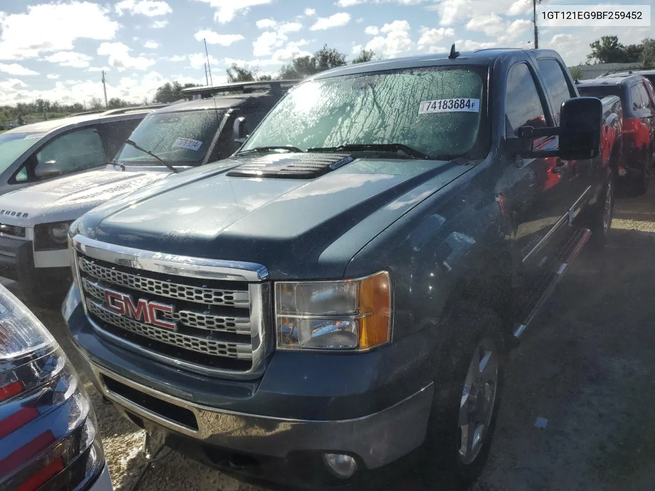 2011 GMC Sierra K2500 Slt VIN: 1GT121EG9BF259452 Lot: 74183684