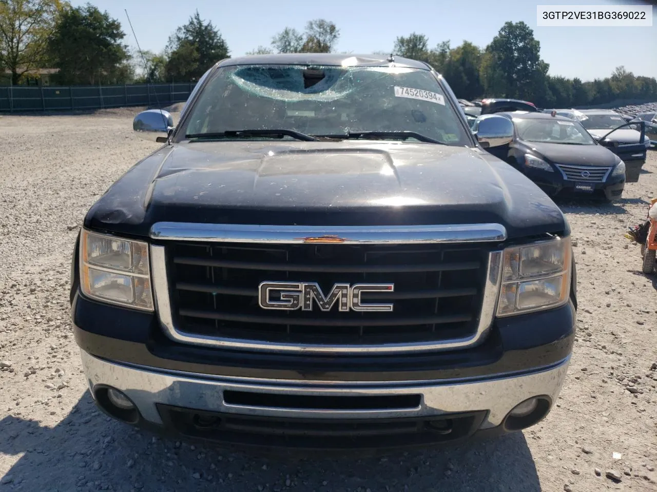 2011 GMC Sierra K1500 Sle VIN: 3GTP2VE31BG369022 Lot: 74520394