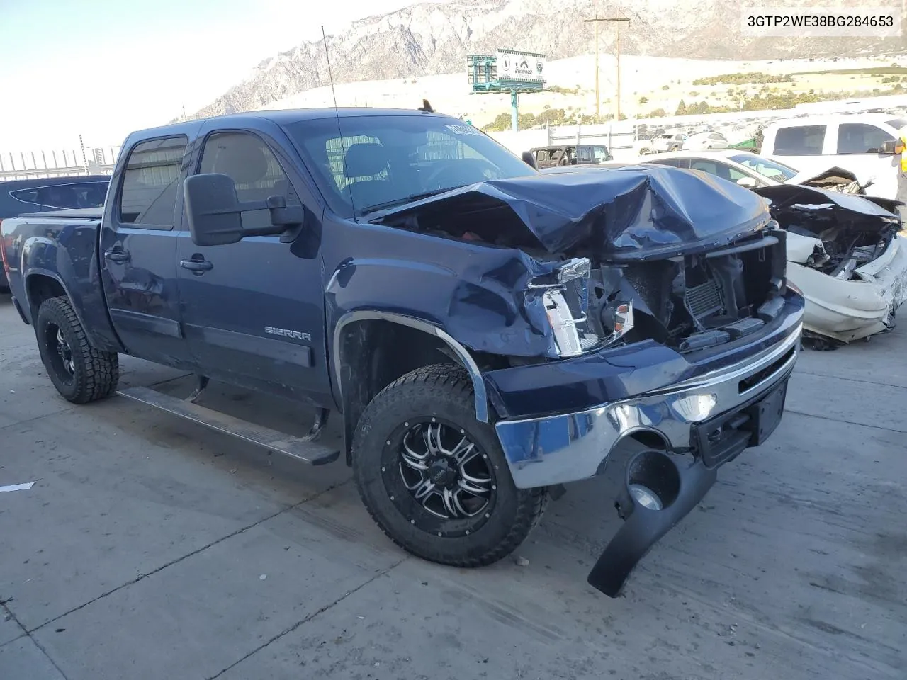 2011 GMC Sierra K1500 Slt VIN: 3GTP2WE38BG284653 Lot: 74845374