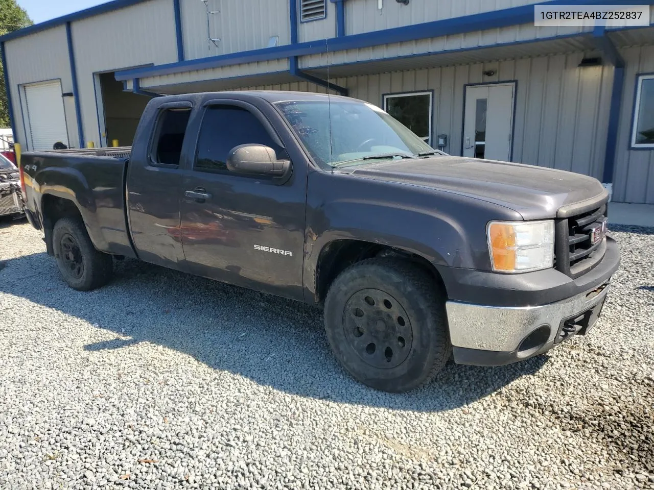 2011 GMC Sierra K1500 VIN: 1GTR2TEA4BZ252837 Lot: 75161804