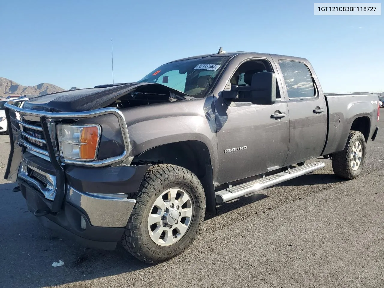 2011 GMC Sierra K2500 Slt VIN: 1GT121C83BF118727 Lot: 75772554