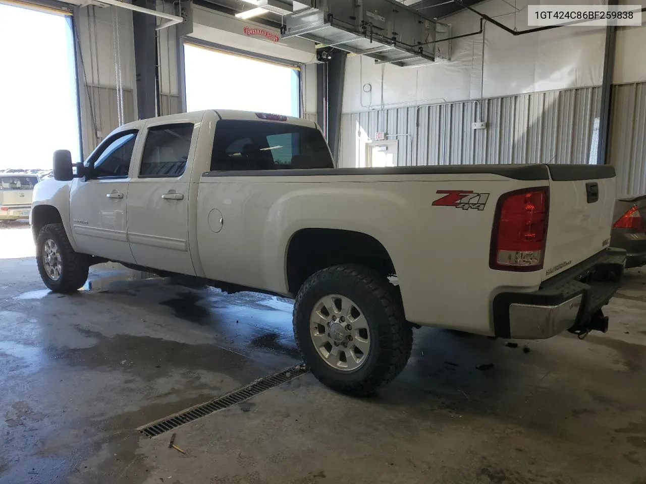 1GT424C86BF259838 2011 GMC Sierra K3500 Slt