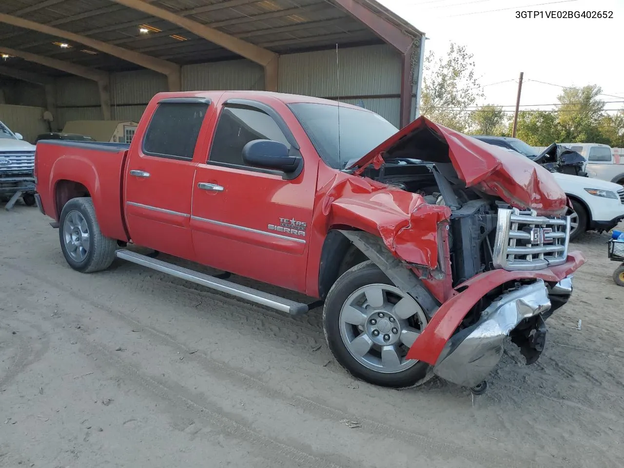 2011 GMC Sierra C1500 Sle VIN: 3GTP1VE02BG402652 Lot: 76174554