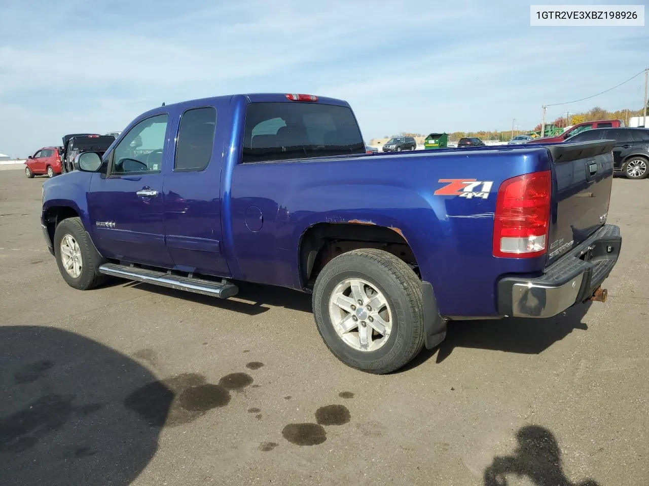 2011 GMC Sierra K1500 Sle VIN: 1GTR2VE3XBZ198926 Lot: 76206014