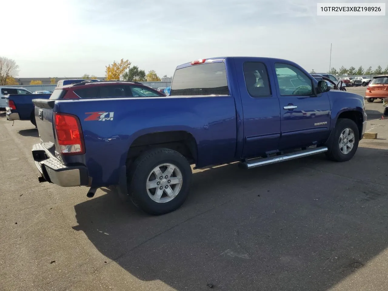 2011 GMC Sierra K1500 Sle VIN: 1GTR2VE3XBZ198926 Lot: 76206014