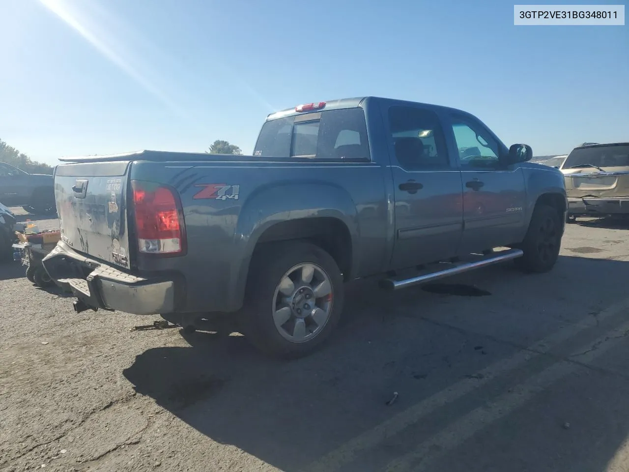 2011 GMC Sierra K1500 Sle VIN: 3GTP2VE31BG348011 Lot: 76453414