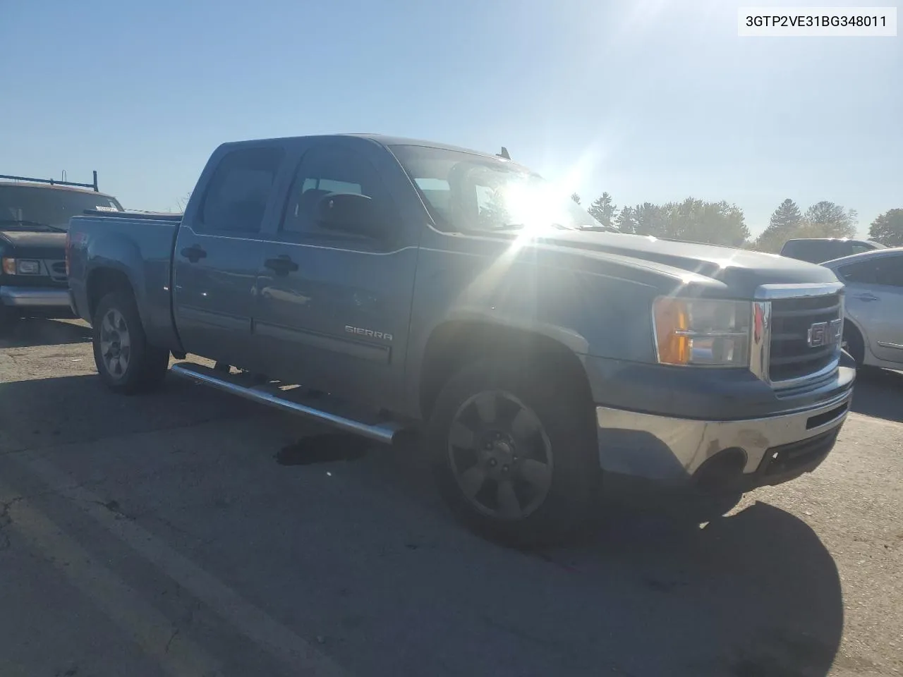 2011 GMC Sierra K1500 Sle VIN: 3GTP2VE31BG348011 Lot: 76453414