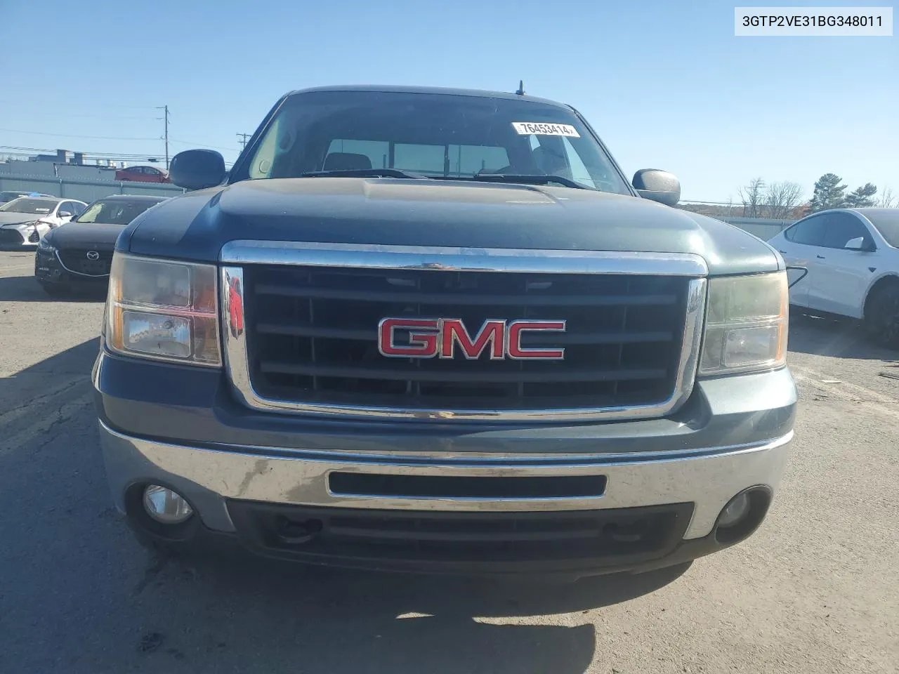 2011 GMC Sierra K1500 Sle VIN: 3GTP2VE31BG348011 Lot: 76453414