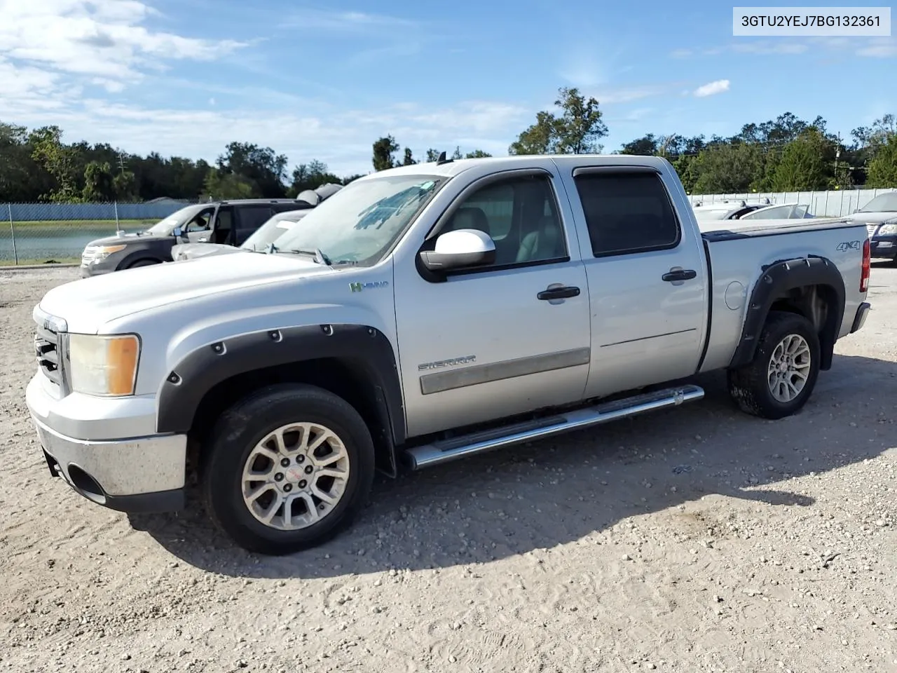 2011 GMC Sierra K1500 Hybrid VIN: 3GTU2YEJ7BG132361 Lot: 77036594