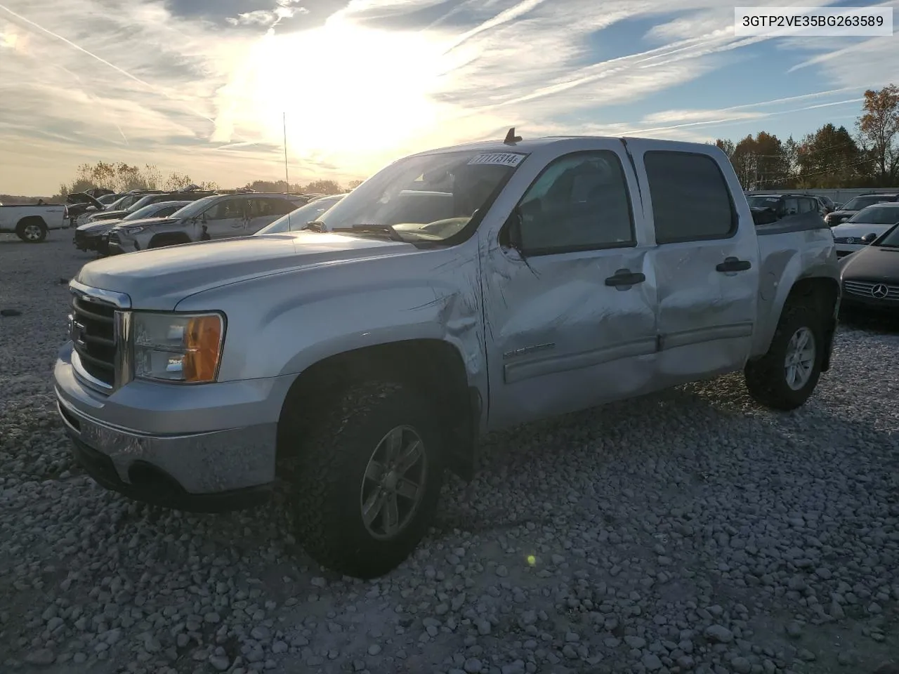 2011 GMC Sierra K1500 Sle VIN: 3GTP2VE35BG263589 Lot: 77177314