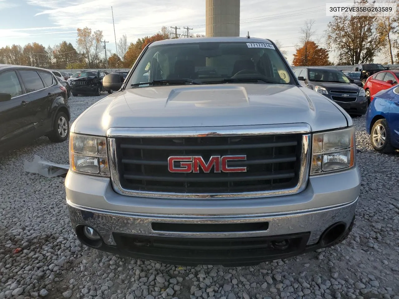 2011 GMC Sierra K1500 Sle VIN: 3GTP2VE35BG263589 Lot: 77177314