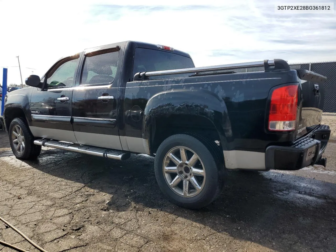 2011 GMC Sierra K1500 Denali VIN: 3GTP2XE28BG361812 Lot: 77331754