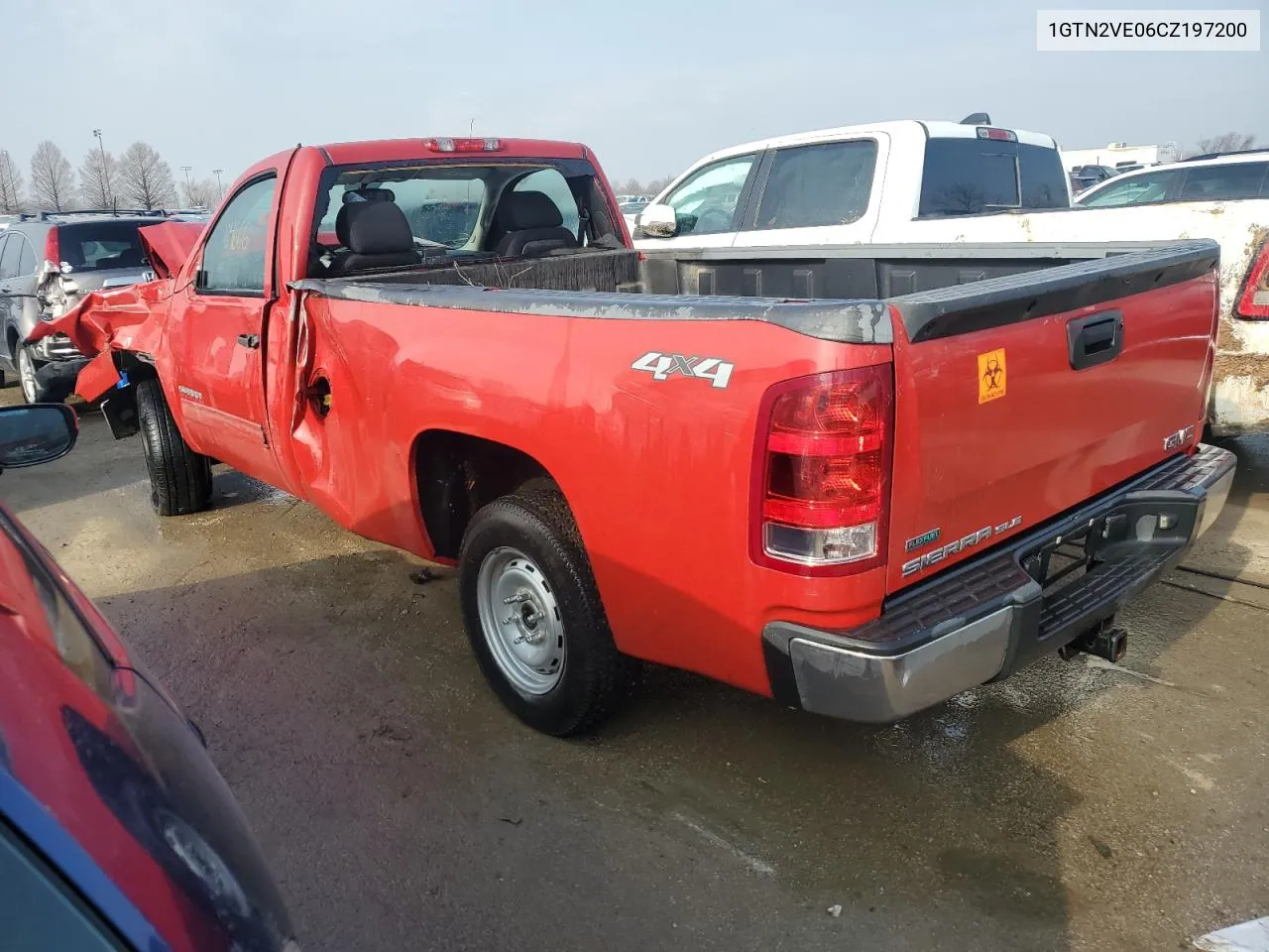 2012 GMC Sierra K1500 Sle VIN: 1GTN2VE06CZ197200 Lot: 40865304