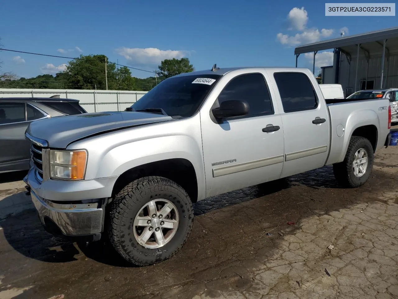 2012 GMC Sierra K1500 Sl VIN: 3GTP2UEA3CG223571 Lot: 60034644