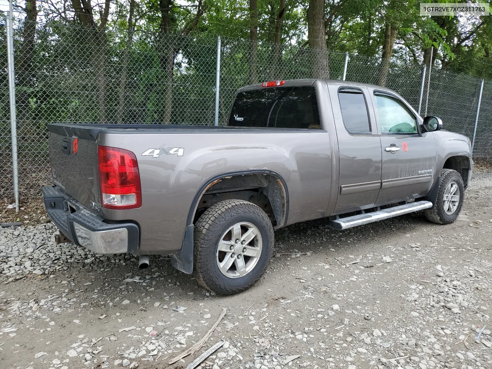 1GTR2VE7XCZ311763 2012 GMC Sierra K1500 Sle